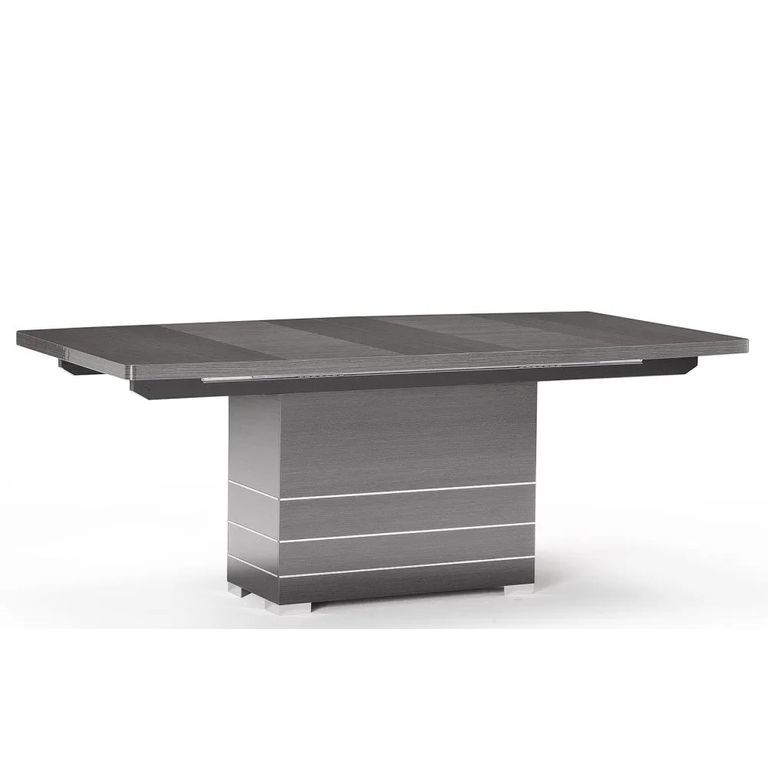 Versilia Extending Pedestal Dining Table - 6-8 Seater - 160cm-210cm - Black