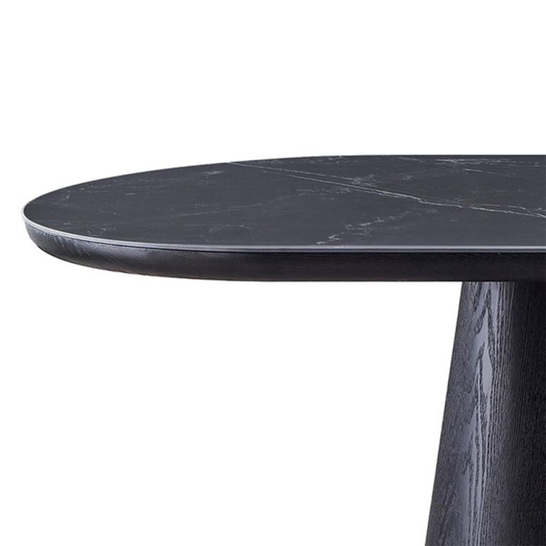 Calgary Dining Table - 200cm - 8 Seater - Oval - Black