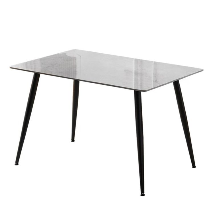 Argenta Dining Table - 120cm - 4 Seater - Grey and Black - Sintered Stone Top