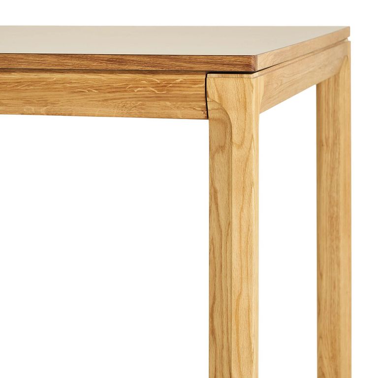 Bowen Oak Extending Dining Table - 220cm-320cm - 8-12 Seter - Natural and Dark Sand