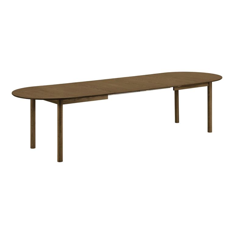 Bundaberg Oak Extending Dining Table - 200cm-300cm - 8-12 Seater - Oval - Walnut