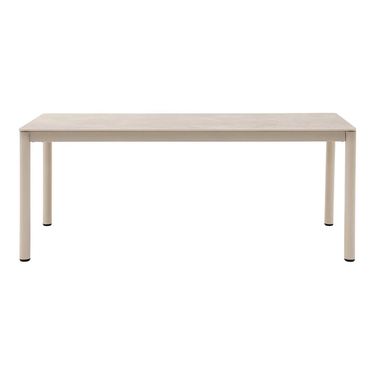 Alcudia Outdoor Dining Table - 200cm - 8 Seater - Sand - Ceramic and Aluminium