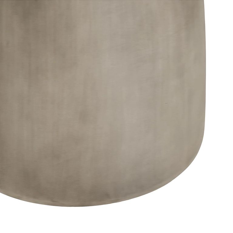Bonnet Outdoor Dining Table - 120cm - 4 Seater - Round - Pedestal Base - Grey - Fiberglass
