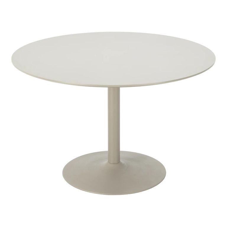 Riva Dining Table - 120cm - 4 Seater - Round - Sand - Wooden and Metal