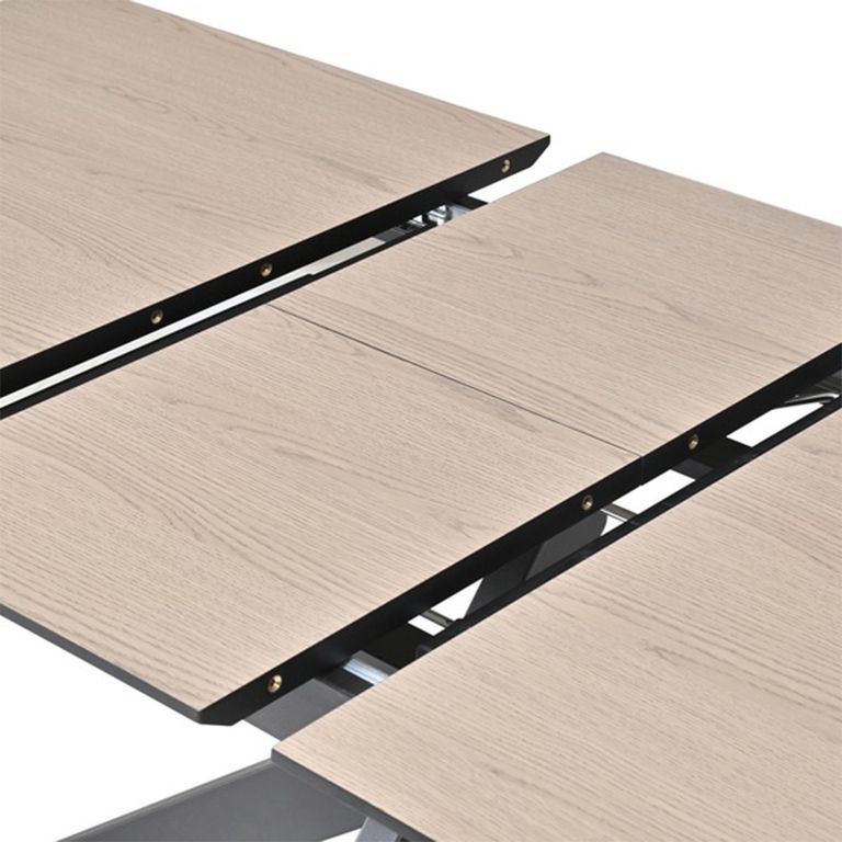 Infiniti Dune Oak Butterfly Extending Dining Table - 140cm-180cm - 4-8 Seater - Spider Leg
