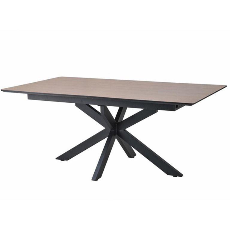 Infiniti Ashen Oak Butterfly Extending Dining Table - 180cm-220cm - 8-10 Seater - Spider Leg