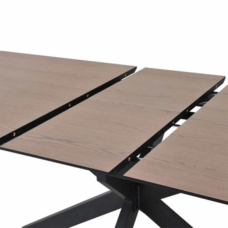 Infiniti Ashen Oak Butterfly Extending Dining Table - 180cm-220cm - 8-10 Seater - Spider Leg