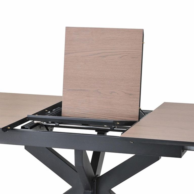 Infiniti Ashen Oak Butterfly Extending Dining Table - 180cm-220cm - 8-10 Seater - Spider Leg