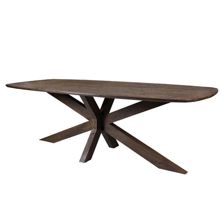 Lissabon Dining Table - 210cm - 8 Seater - Spider Legs -Malta - Mango Wood