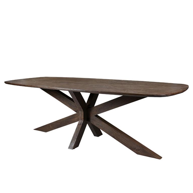 Lissabon Dining Table - 240cm - 8 Seater - Spider Legs - Malta - Mango Wood