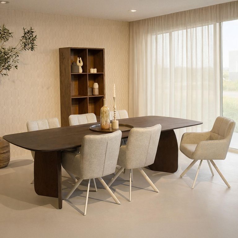 Trevor Dining Table - 280cm - 10 Seater - Malta - Mango Wood