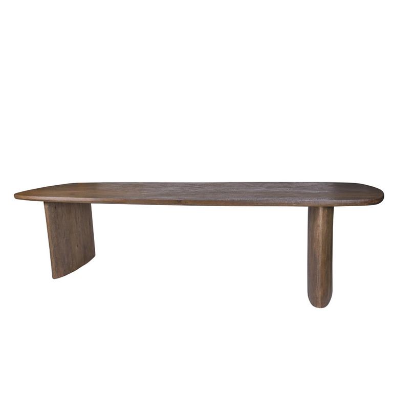 Tyler Curved Dining Table - 300cm - 12 Seater - Malta - Mango Wood