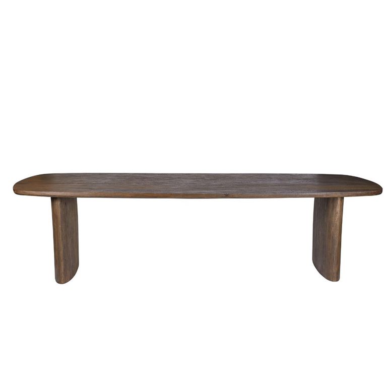 Tyler Curved Dining Table - 300cm - 12 Seater - Malta - Mango Wood