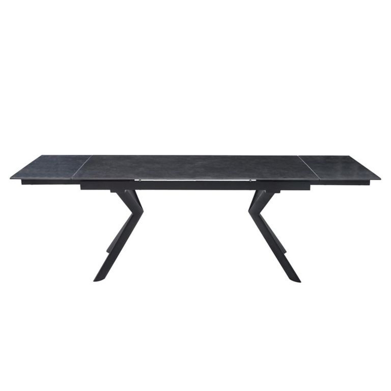 Valantino Extending Dining Table - 160cm-240cm - 6-10 Seater - Dark Grey - Sintered Stone