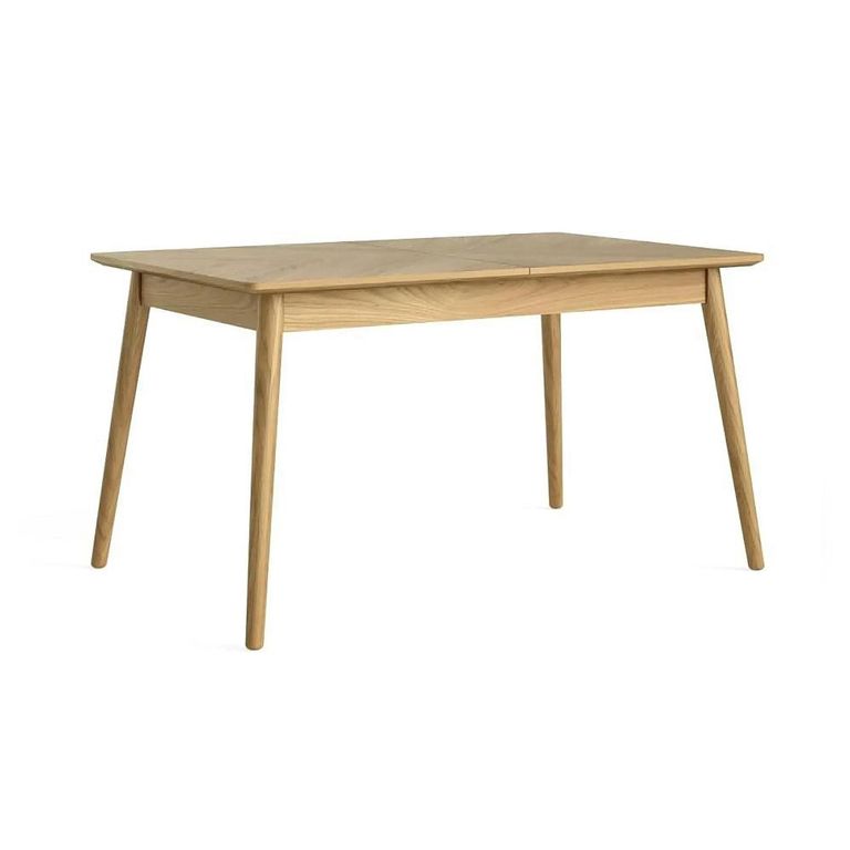 Clearance - Valencia Herringbone Extending Dining Table - 140cm-190cm - 4-6 Seater - Oak - FSS17493