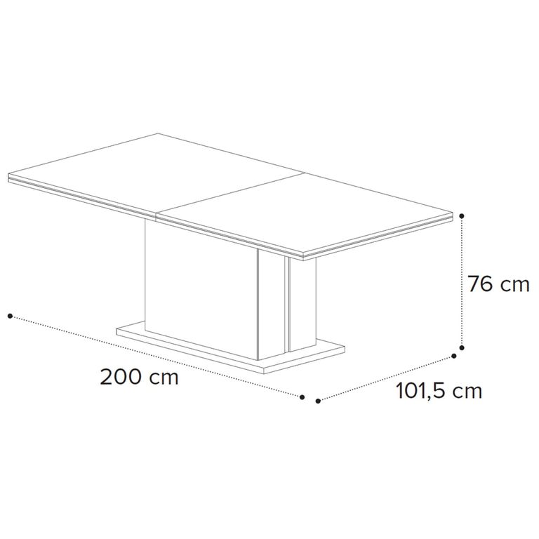 Fidia Italian Extending Dining Table - 200cm-290cm - 8-12 Seater - Fluted Pedestal Base - Emperador Taupe - Marquinia Marble Effect Top