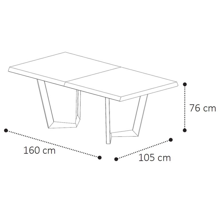 Krystal Italian Extending Dining Table - 160cm-260cm - 6-10 Seater - Net Base - Medblue Birch Gloss - Wooden and Metal