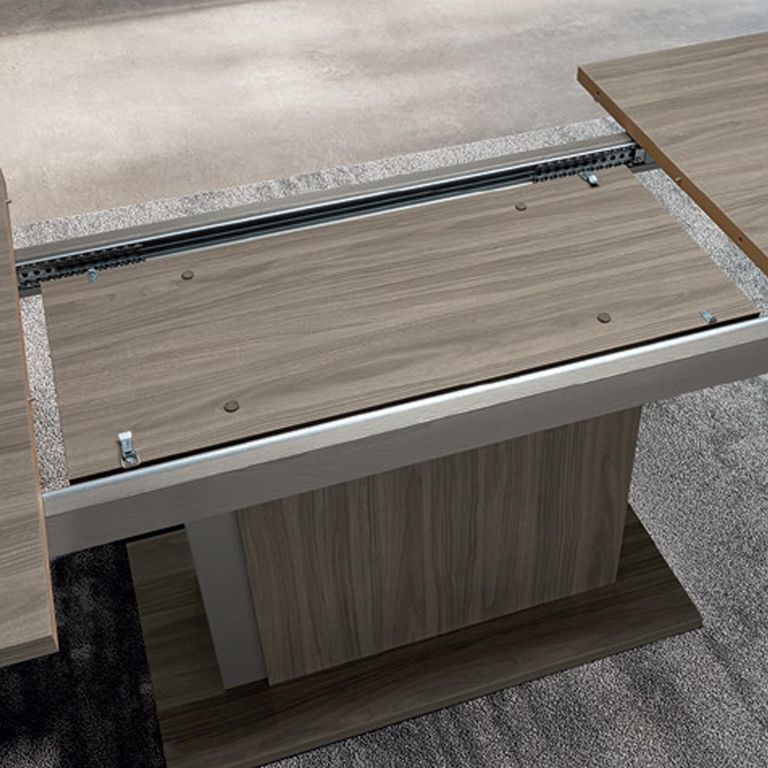 Volare Italian Extending Dining Table - 160cm-250cm - 6-10 Seater - Pedestal - Venetian Grey
