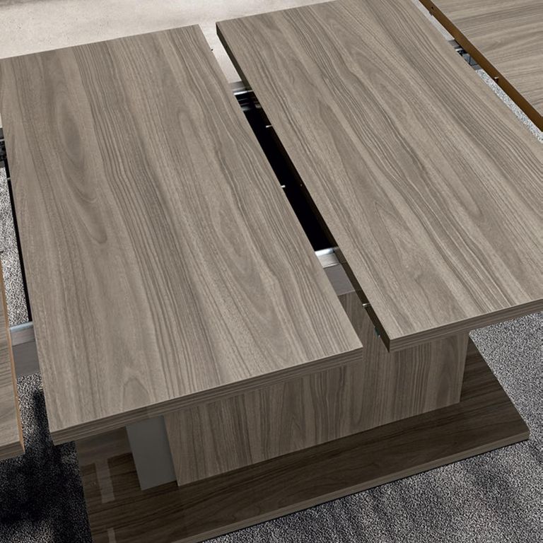 Volare Italian Extending Dining Table - 160cm-250cm - 6-10 Seater - Pedestal - Venetian Grey