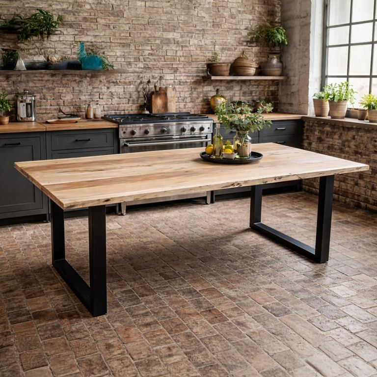 Acacia Wood 6 Seater 160cm Dining Table