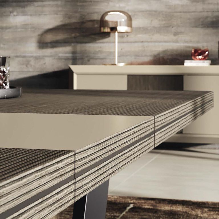 Prestige Italian Extending Dining Table - 160cm-250cm - 6-10 Seater - Urban Velvet and Rich Tobacco