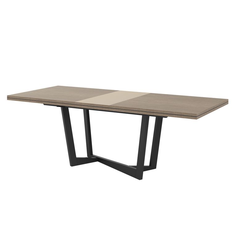 Prestige Italian Extending Dining Table - 160cm-250cm - 6-10 Seater - Urban Velvet and Rich Tobacco