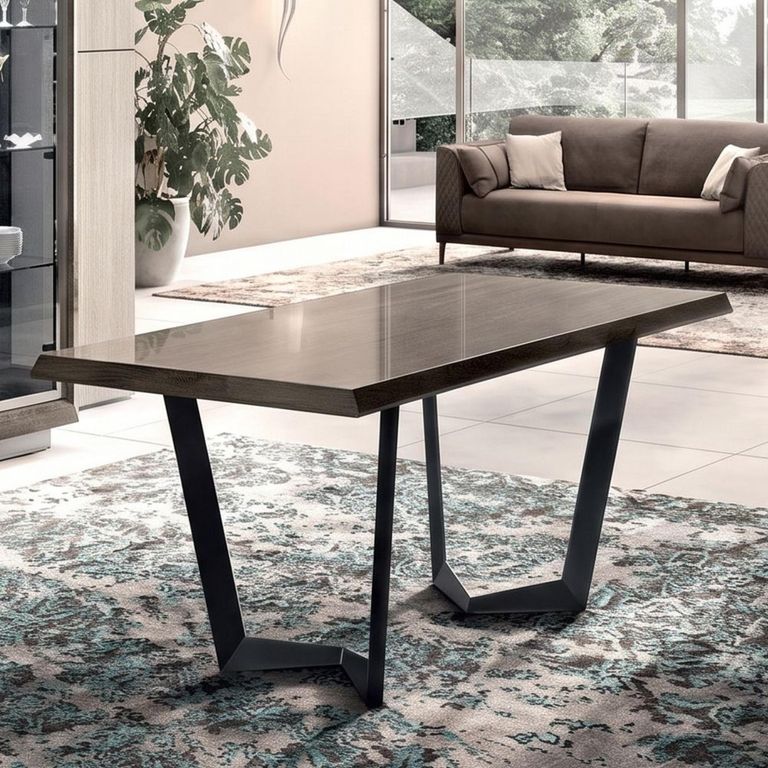 Elite Italian Extending Dining Table - 160cm-260cm - 6-10 Seater - Net Base - Silver Birch