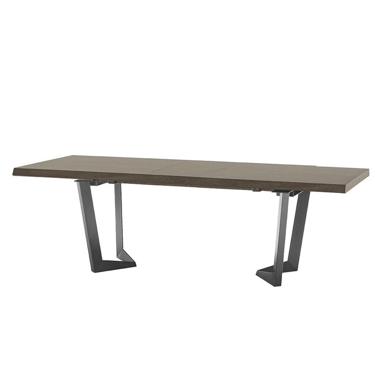 Elite Italian Extending Dining Table - 160cm-260cm - 6-10 Seater - Net Base - Silver Birch