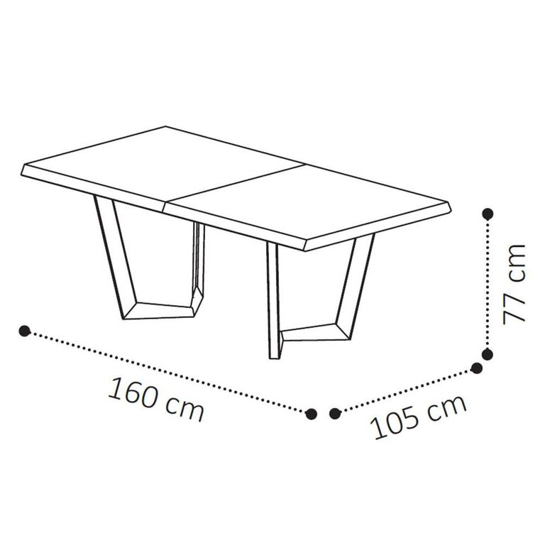 Elite Italian Extending Dining Table - 160cm-260cm - 6-10 Seater - Net Base - Silver Birch