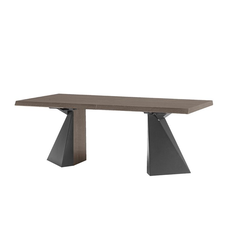 Elite Italian Extending Dining Table - 160cm-260cm - 6-10 Seater - Tent Base - Silver Birch