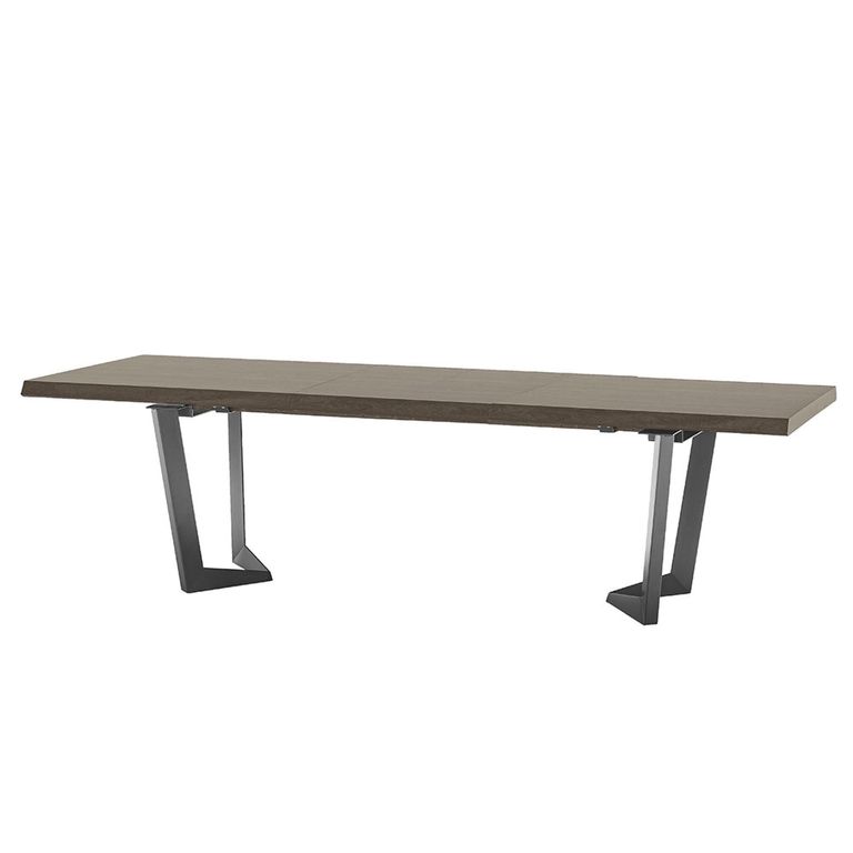 Elite Italian Extending Dining Table - 200cm-300cm - 8-12 Seater - Net Base - Silver Birch