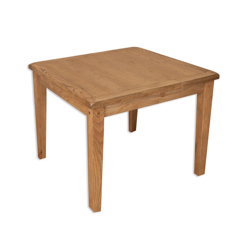 Melbourne Country Oak Dining Table - 90cm - 4 Seater - Square - Rustic