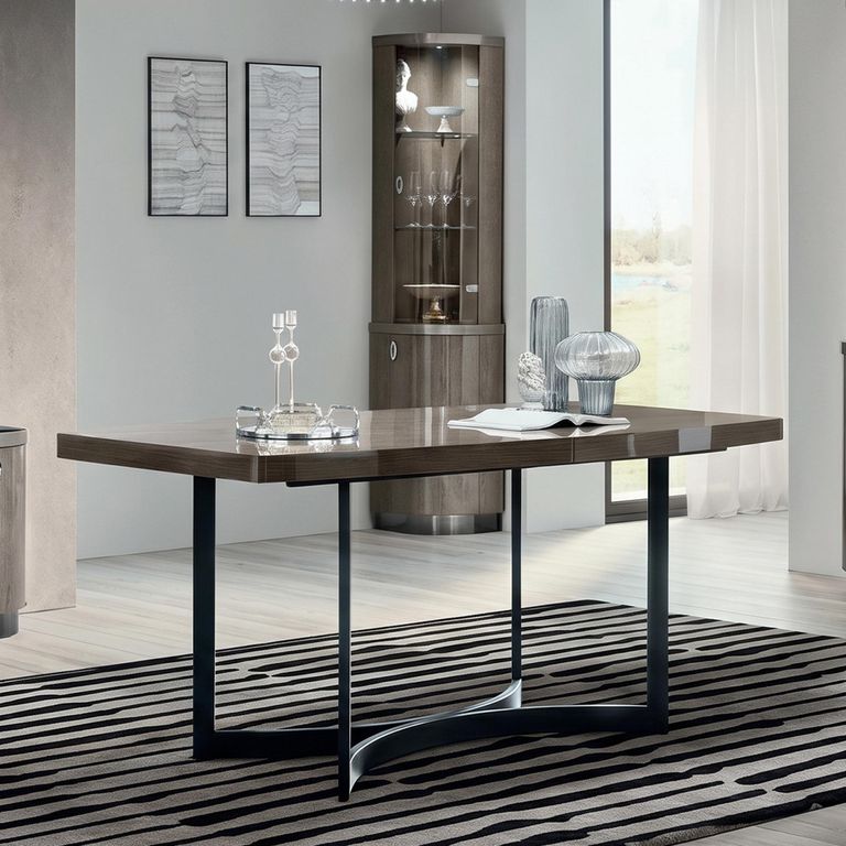 Armonia Italian Extending Dining Table - 200cm-250cm - 8-10 Seater - Silver Birch
