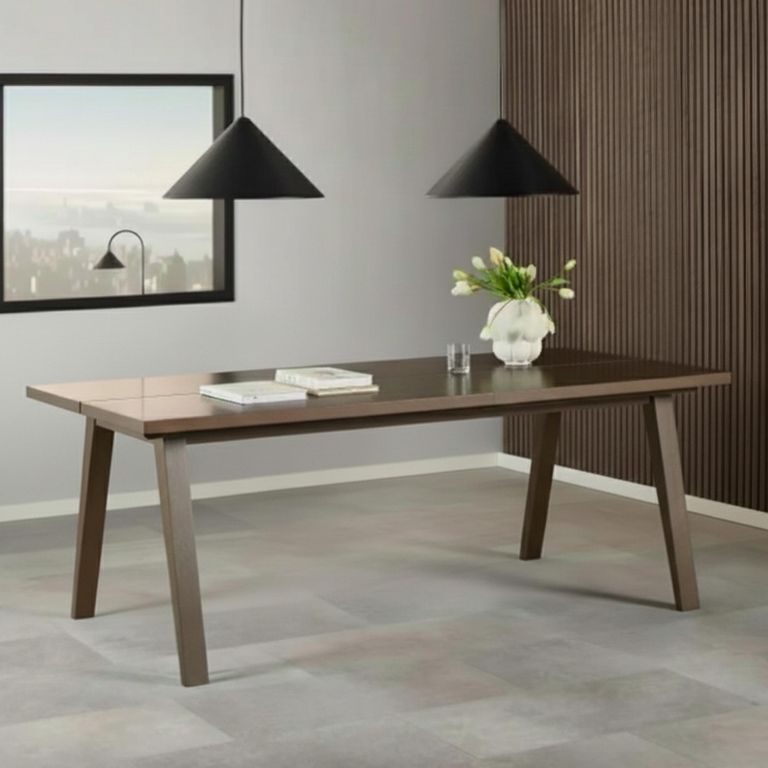 A Line Dining Table - 8 Seater - 200cm - Smoked Oak