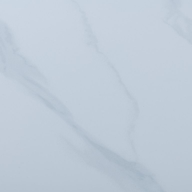 Alpha Extending Dining Table - 4-6 Seater - 140cm-180cm - White Ceramic - Black Base