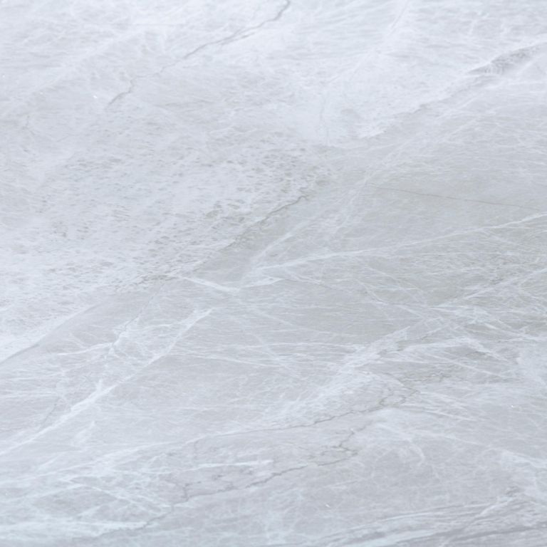 Apollo Extending Dining Table - 6-10 Seater - 160cm-220cm - Grey Ceramic - Black Base