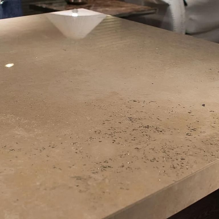 Athena Dining Table - 8 Seater - Square - Marble with Steel Pedestal Base - Variation Available