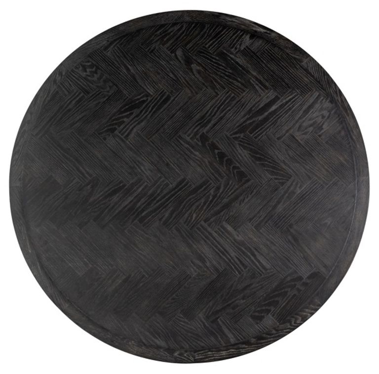 Blackbone Black and Brass 6 Seater Round Dining Table with Spider Legs