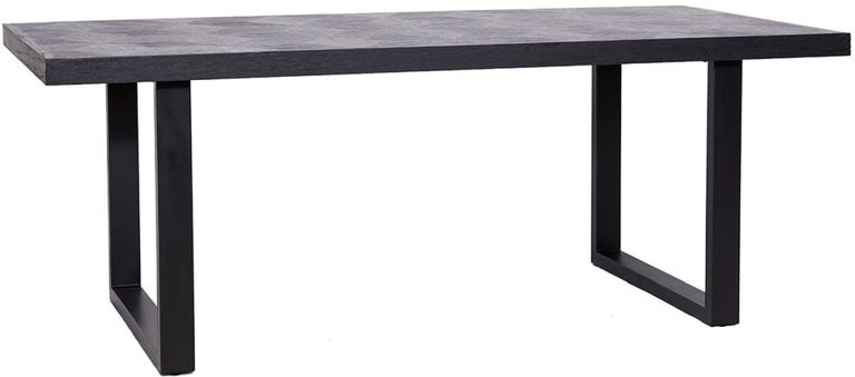 Blax Black Geometric Cube 8 Seater Dining Table