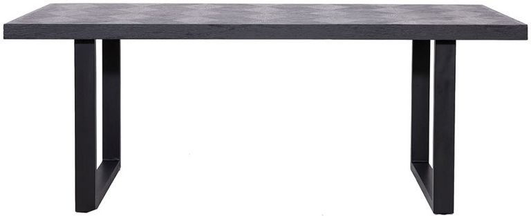 Blax Black Geometric Cube 8 Seater Dining Table