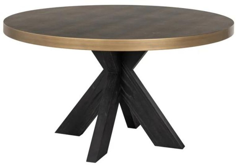 Bloomingville Shagreen 6 Seater Round Dining Table with Spider Legs