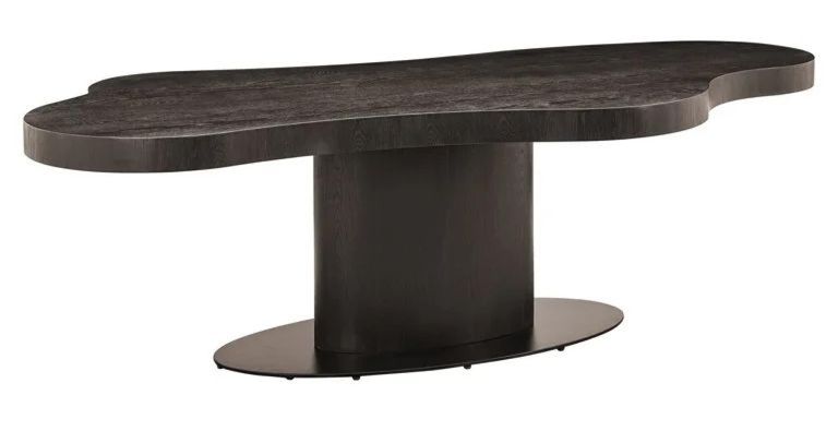 Bogor Dark Wood 10 Seater Pedestal Dining Table