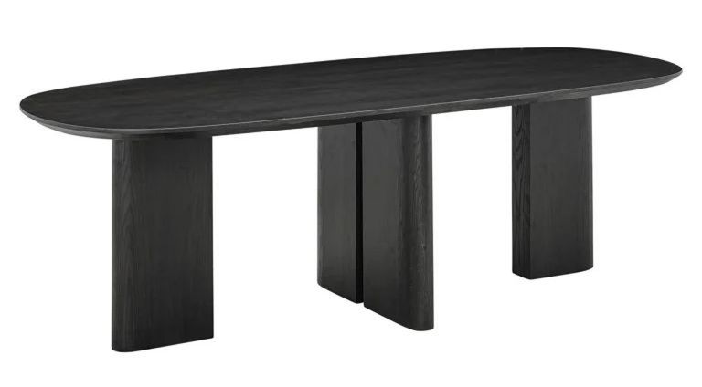 Durban Dark Wood 12 Seater Oval Dining Table