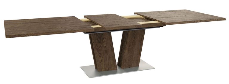 Extending Dining Table - 6-10 Seater - 176cm-276cm - Walnut - SM37 - EX Display