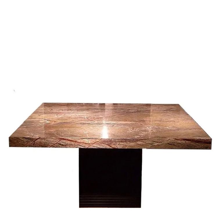 Espresso Dining Table - 6 Seater - 180cm - Pedestal - Marble - Variation Available