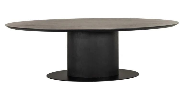 Gordon Dark Wood 10 Seater Oval Pedestal Dining Table