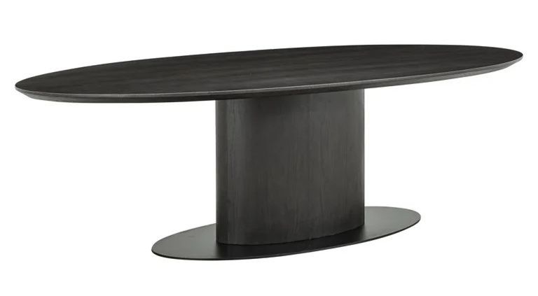 Gordon Dark Wood 8 Seater Oval Pedestal Dining Table