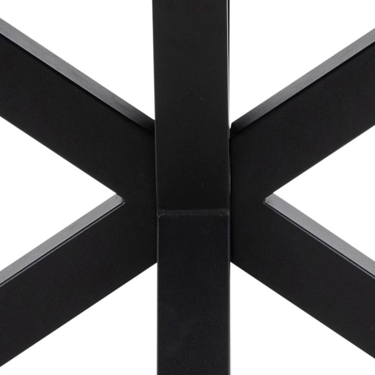 Heaven Dining Table - 8 Seater - 200cm - Black Ceramic - with Star Legs