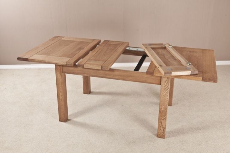 Kent Extending Dining Table - 4-8 Seater - 123.6cm-198.4cm - Oak