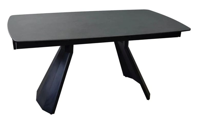 Kinston Dining Table - 6-12 Seater - 160cm-240cm - Black Ceramic - Extending